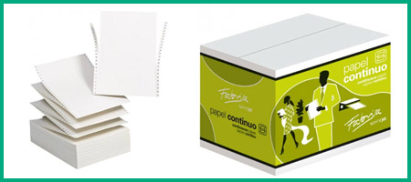 papel continuo y fax